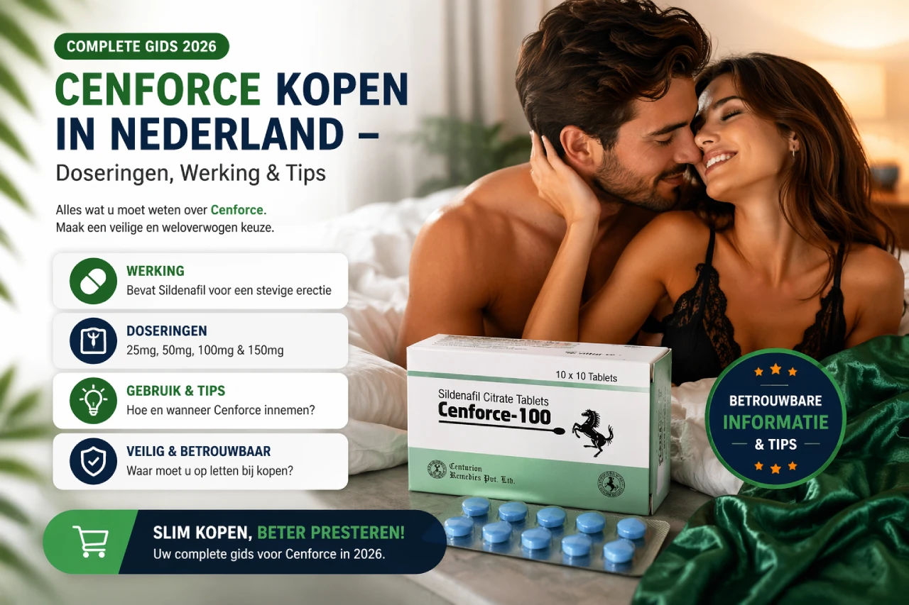 Cenforce Kopen in Nederland – Complete Gids 2026: Doseringen, Werking & Tips